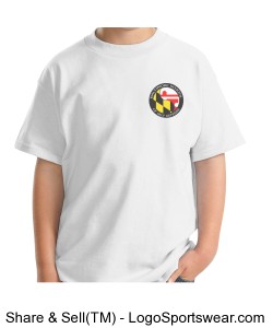 Youth T-Shirt - White Design Zoom