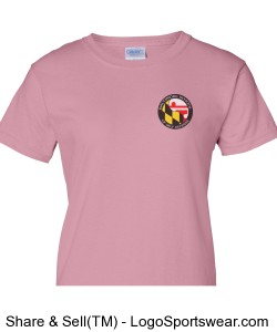 Ladies' T-Shirt - Light Pink Design Zoom